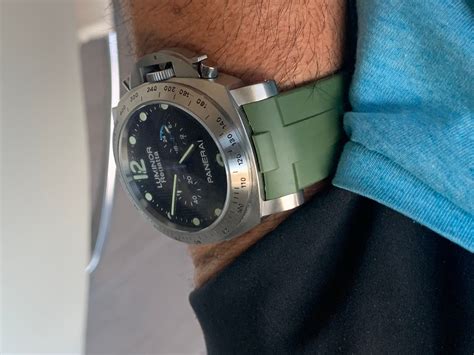 what length band does a panerai ship with|Panerai 24mm wide strap.